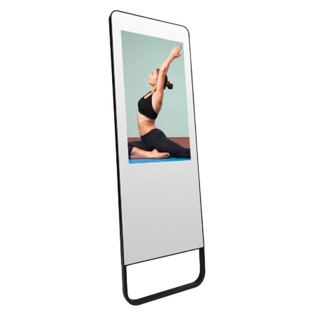 Smart Home Gym Mirror - 55インチ新型スマートタッチスクリーン壁掛けマジックディスプレイAndroidインタラクティブホームジムエクササイズマシンフィットネスミラー