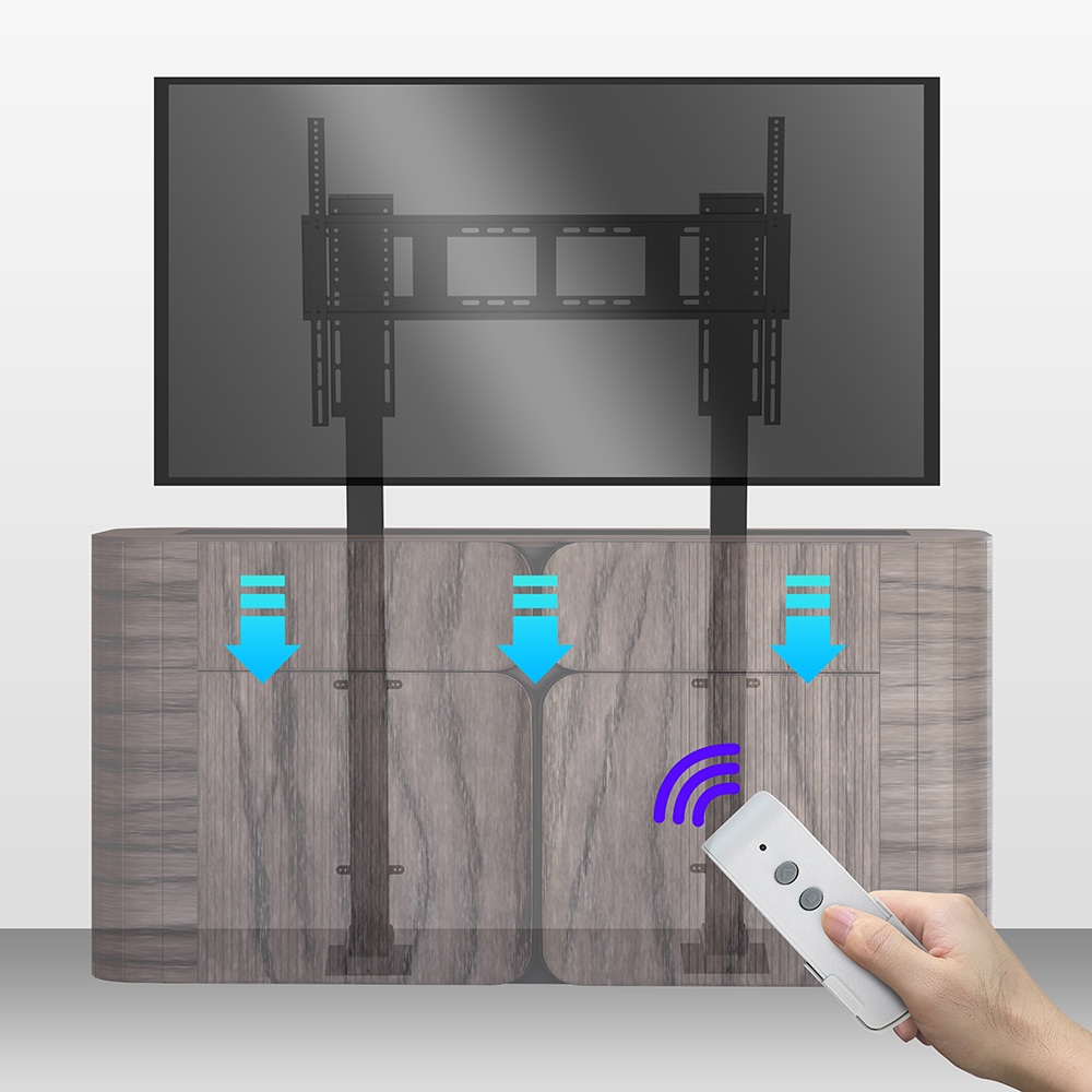 Smart Home Room - 電動式自動システム搭載リビングルーム用電動テレビリフト、スマートホーム家具用プロ仕様テレビ昇降装置のデザイン