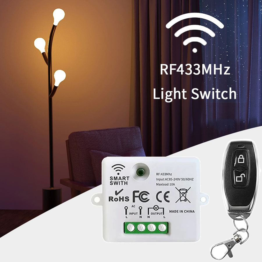 Smart Ir Remote Controller - RF 433MHz ワイヤレスリモートコントロールスイッチスマートホーム 110V 220V 10A