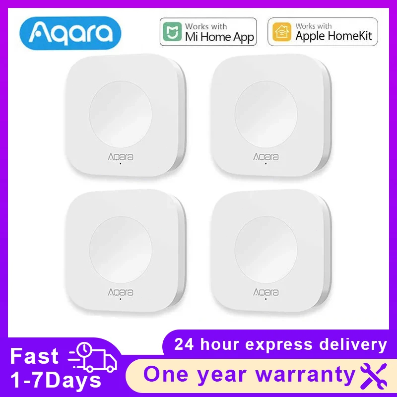 Smart Home Future - Aqara-スマートホームセンサー,ワイヤレスミニスイッチ,Zigbeeボタン,ハブ接続,リモート,キーコントロール,Xiaomi, Mijia,パイナップル,Homekit