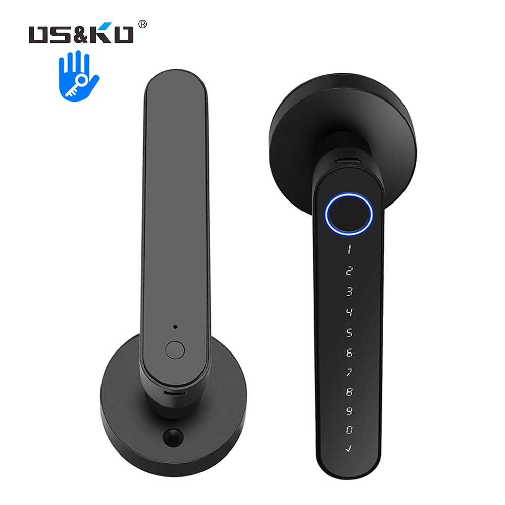Airbnb Smart Home - TTLock スマートドアロック、5-in-1キーレスエントリー指紋ロック、覗き見防止仮想パスワード、RFID ICカード、Bluetooth APPリモートロック解除、12ヶ月間待機可能なデジタルセキュリティロック、家庭用、Airbnb、ホテル、アパート用