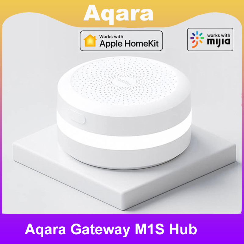 Smart Home Xiaomi Hub - Aqara-Xiaomi用のm1sゲートウェイ,スマートゲートウェイ3,ワイヤレス接続,アラームシステム,モニター,リモート,Mijia HomeKitで動作