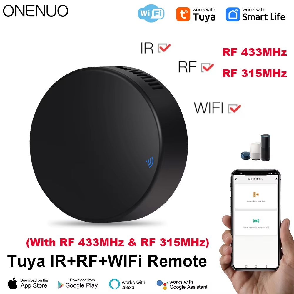 Smart Ir Remote Controller - Tuya WiFi RF IR リモコン 433MHz/315MHz