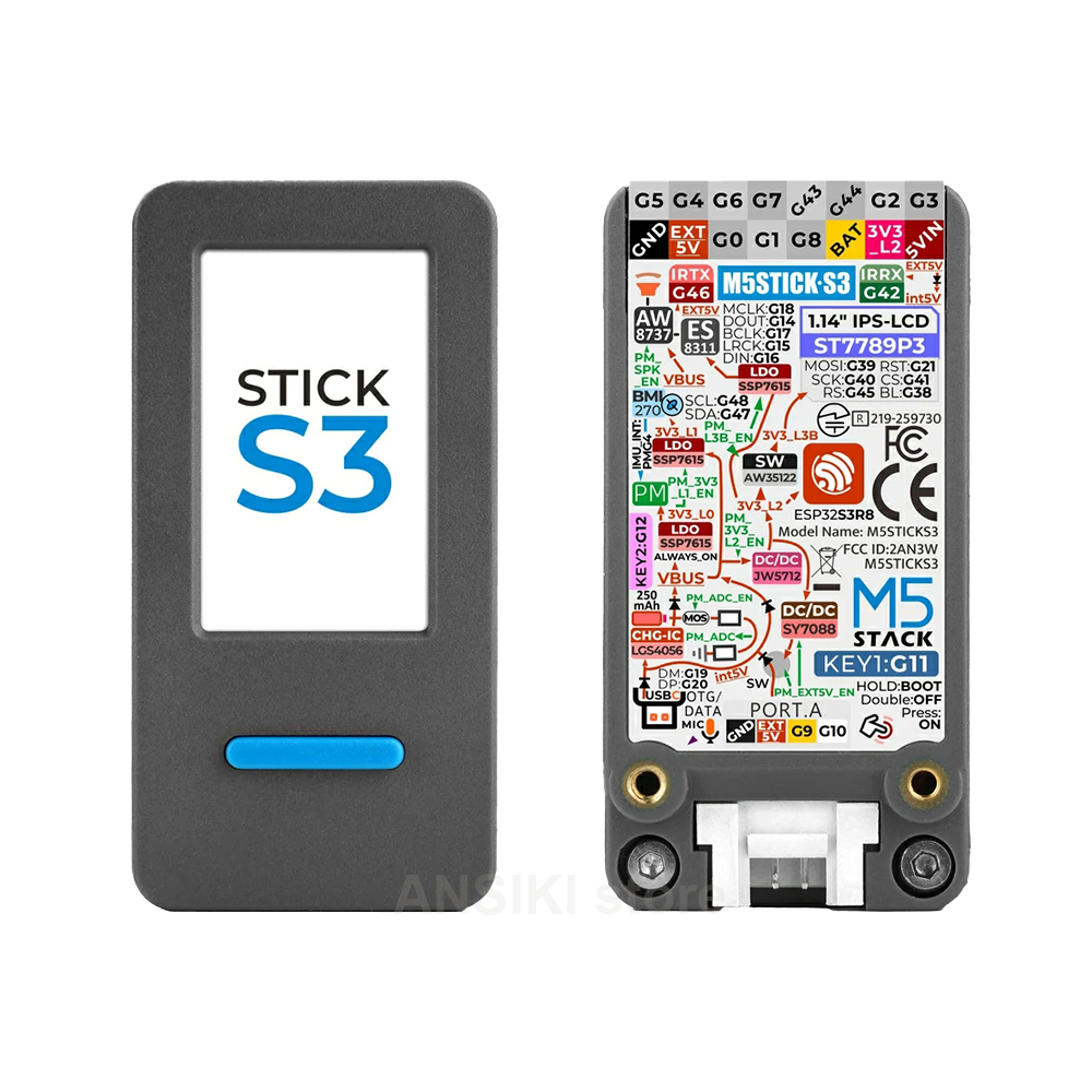 Smart Home Kits - M5Stack M5StickS3 ESP32-S3 IoT開発キット、IoT制御スマートホームアプリケーション用の画面付きポータブルキット