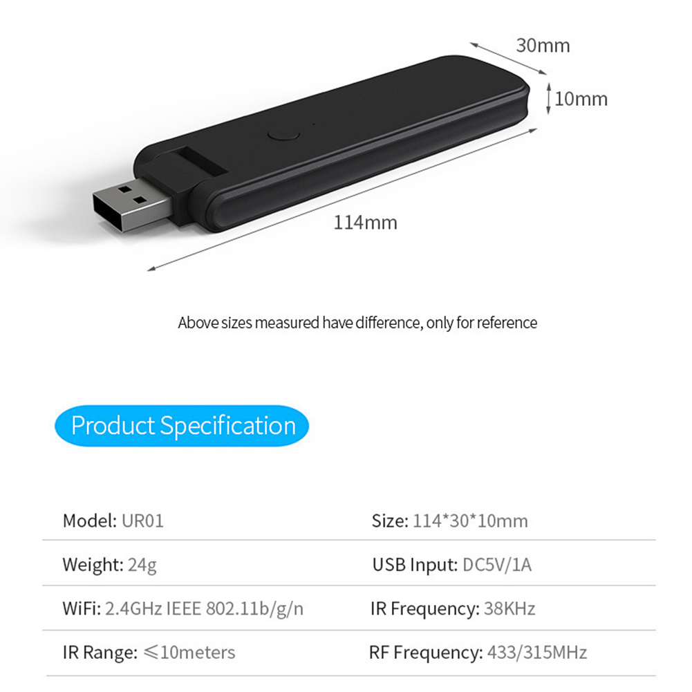 Smart Ir Remote Controller - 2026年新型スマートRF IRリモコン、Tuyaアプリ対応、USB音声自動化ハブ、家電、カーテン、ガレージ用