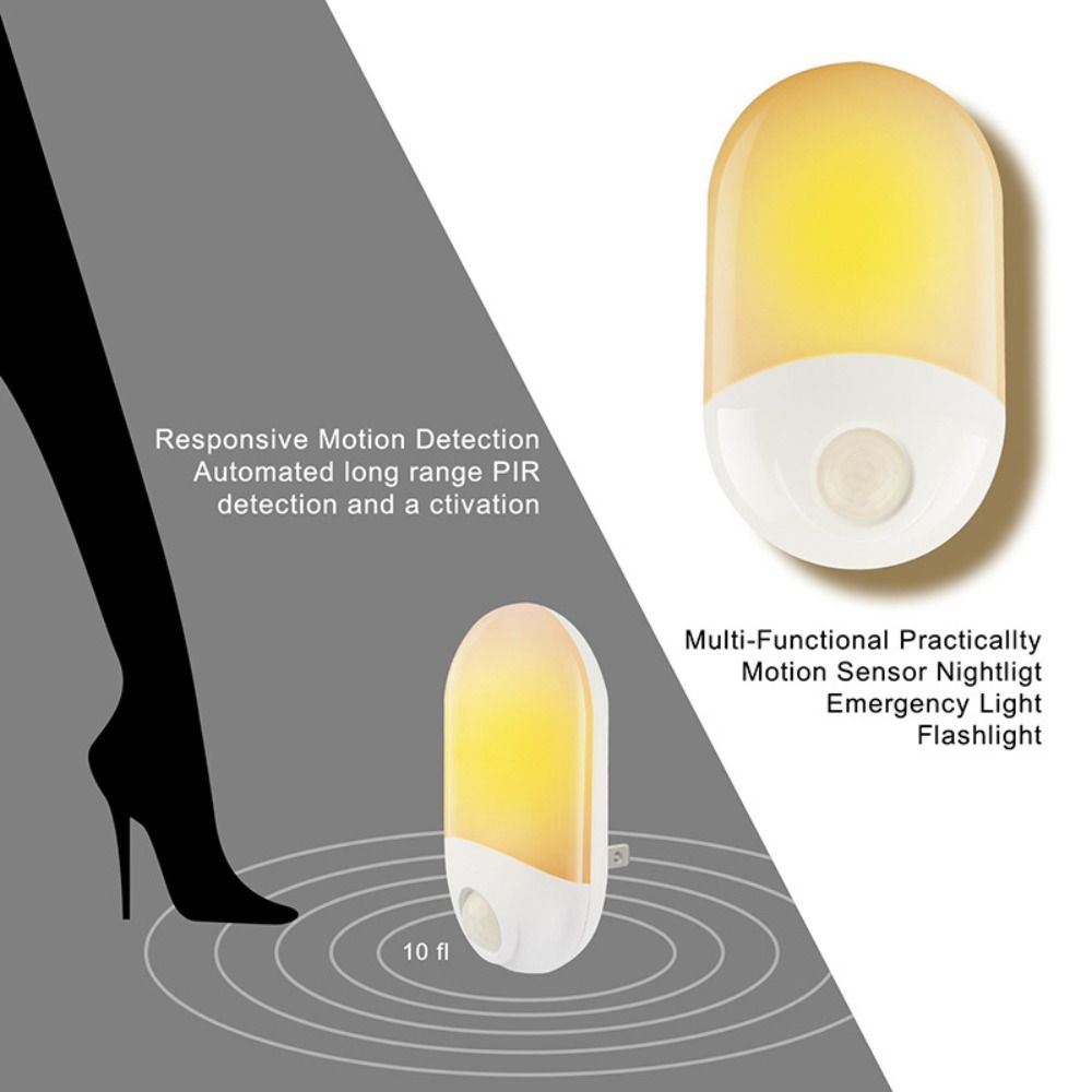 Smart Baby Night Light - スマートセンサー付きLEDプラグインナイトライトABS優しい照明ベビーアイ睡眠ライトデスクトップ装飾ナイトランプ