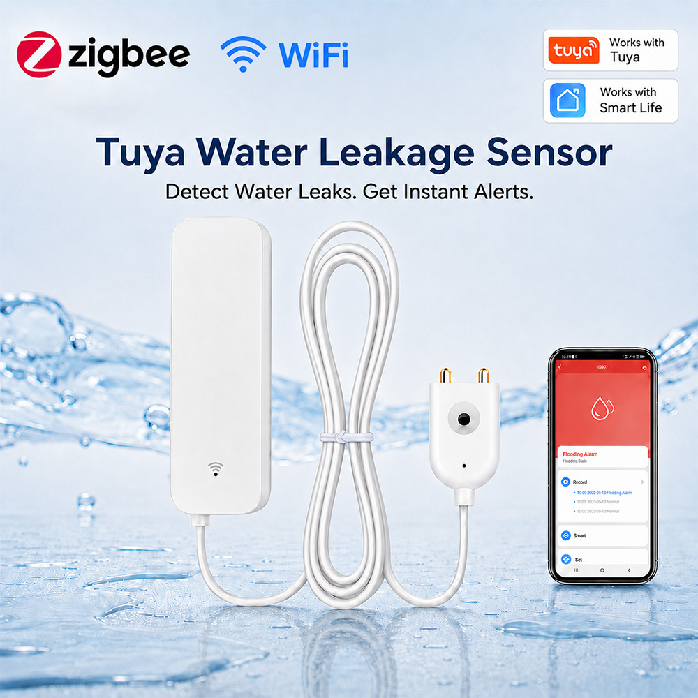 Smart Ir Remote Controller - ZigBee WiFi 水漏れセンサー 洪水漏水警報器 Tuya スマートライフ