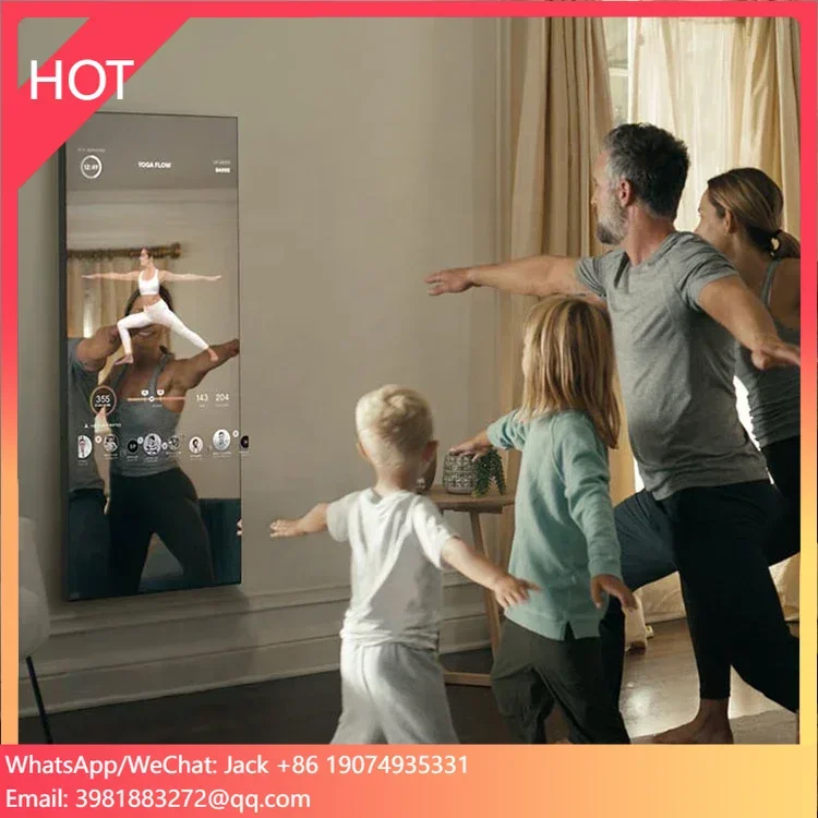 Smart Home Gym Mirror - メタフィット トーナル ホーム グラスウォール フロア スマートフィットネスミラー