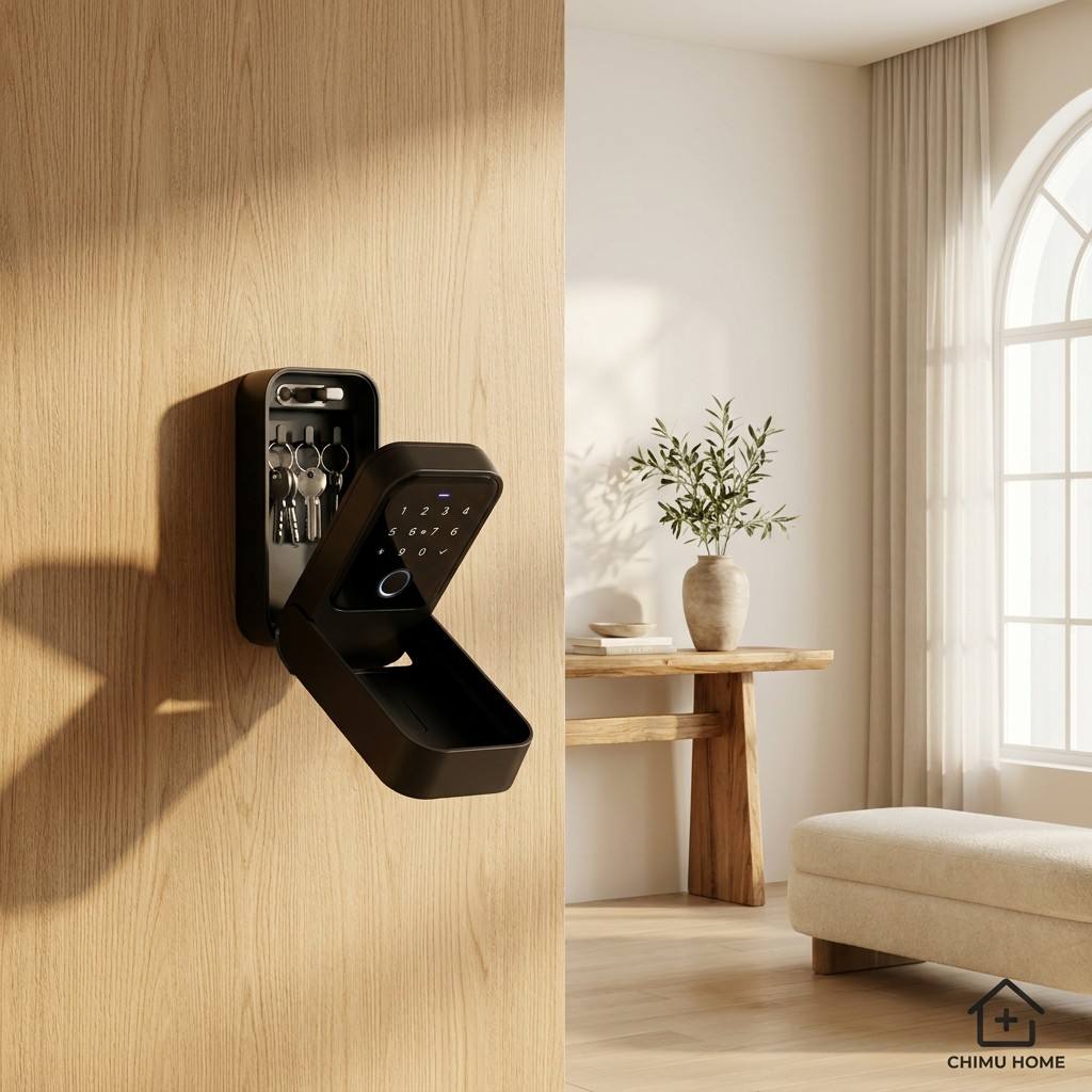 Airbnb Smart Home - 【CHIMU HOME】スマートWiFiキーセーフボックス 指紋認証 パスワード Bluetooth APP制御