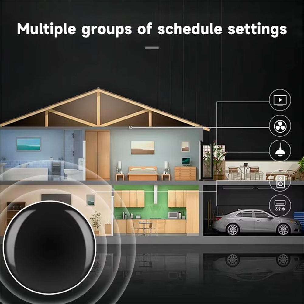 Smart Ir Remote Controller - Tuya WiFiスマートIRリモコン Tuyaスマートホームリモコン テレビ、DVD、エアコン、オーディオ対応 Alexa、Google Home連携
