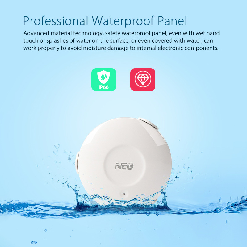 Smart Home Nas - スマート洪水検知器 水漏れ検知器 WiFi インテリジェントワイヤレスオーバーフロー警報器 漏水センサー 家庭用大容量バッテリー