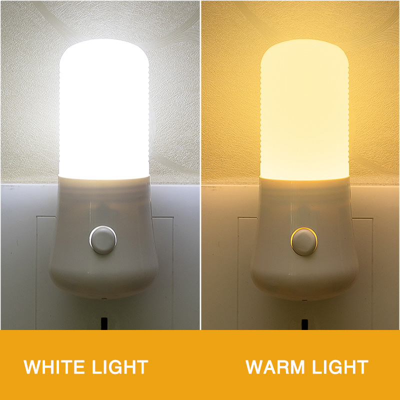 Smart Baby Night Light - LED ナイトライトベビー授乳ベッドサイドランプライト米国プラグソケットインテリジェント省エネ夜間照明寝室の廊下