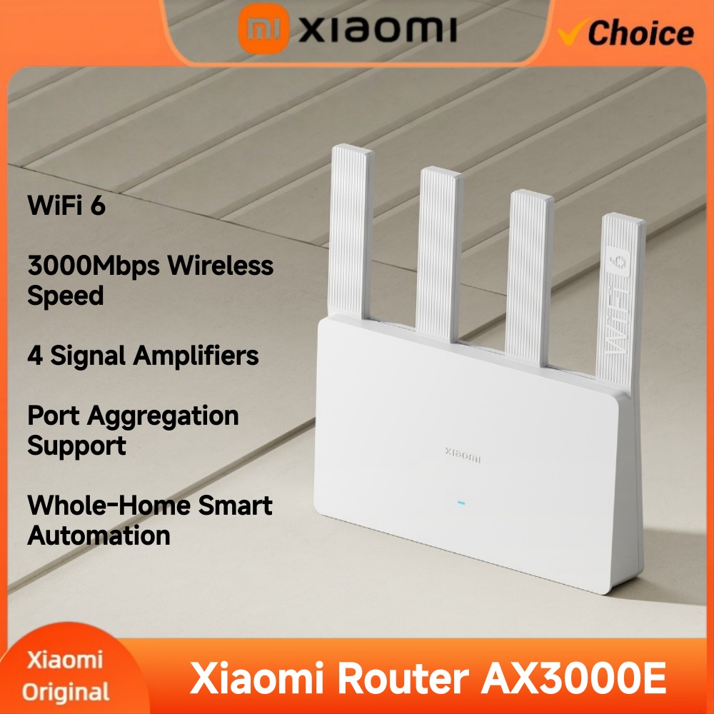 Smart Home Future - Xiaomi AX3000E WiFi 6ルーター 3000Mbps ワイヤレス速度