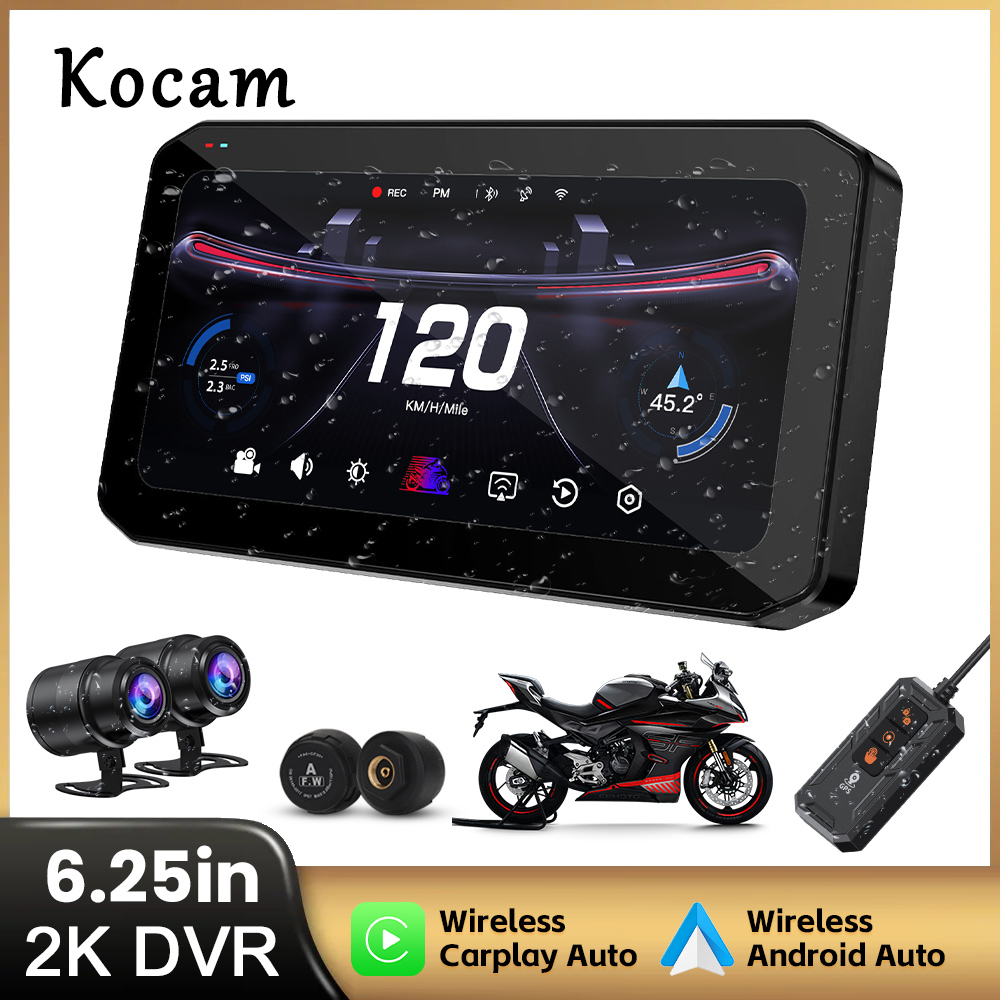 Smart Home For Pc - 6.25インチCarplay対応バイク用DVRナビゲーションGPSワイヤレスCarPlay Android Auto 2K DVRドライブレコーダー モトモニター