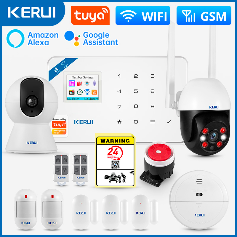 Smart Home Package - KERUI W181 警報システム Secutrity ホーム WIFI