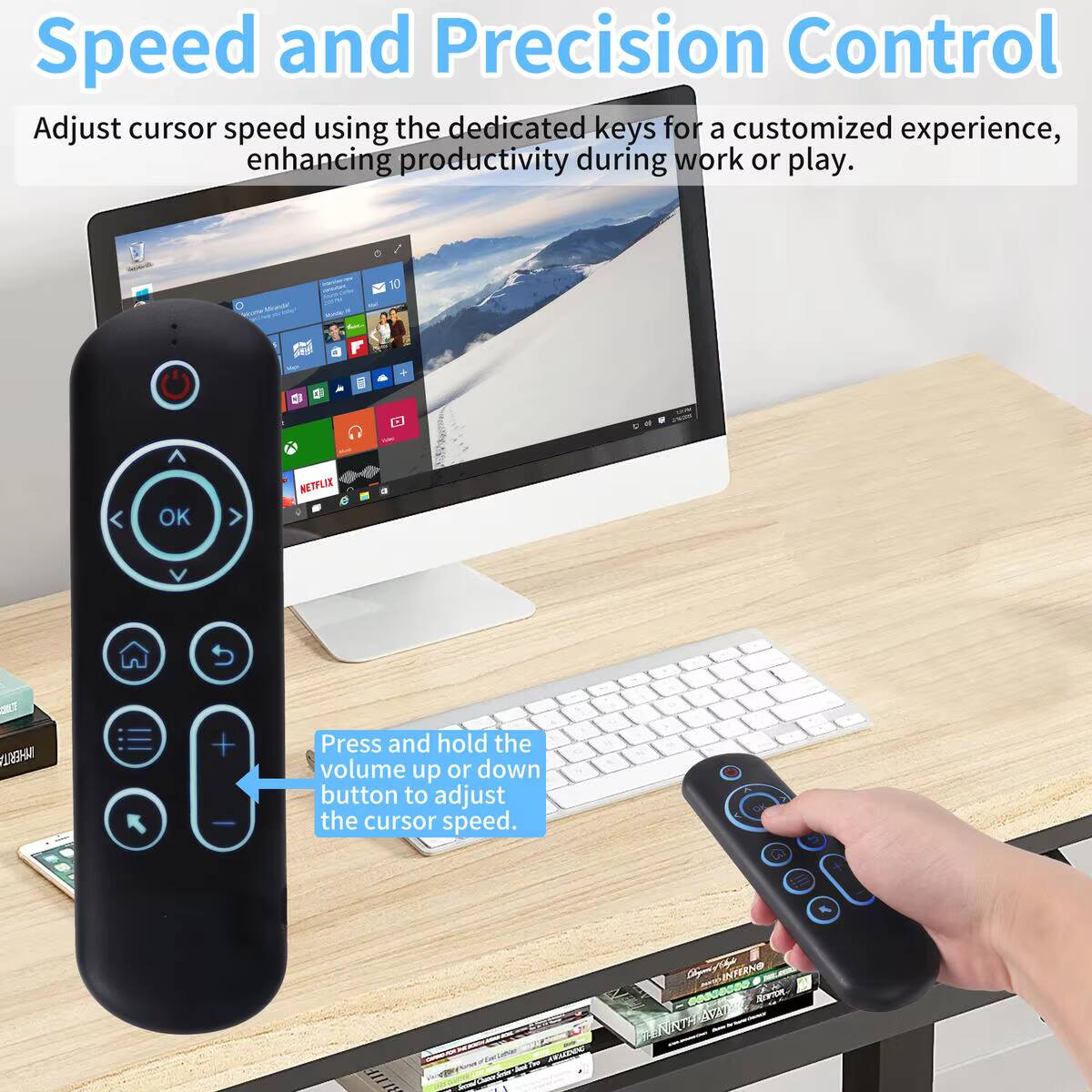 Smart Home Keyboard - Bluetooth 2.4G デュアルモード ミニキーボード エアマウス RGB