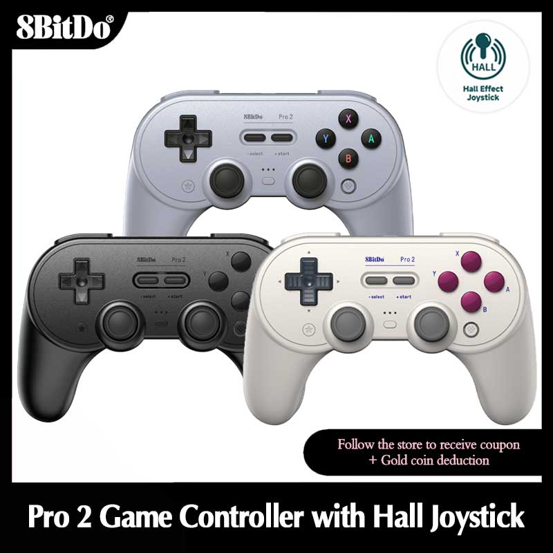 Smart Home Raspberry Pi - 8bitdo-pro2 Bluetoothゲームコントローラー,ワイヤレスコントローラー,Nintendo Switch,pc,macos,android,Steam,Raspberry pi,コントローラー用のhall効果