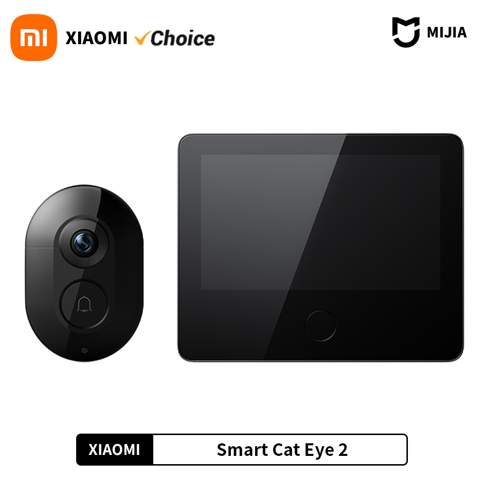 Smart Home Future - Xiaomi スマートキャットアイ 2 WiFi ワイヤレスカメラビデオのぞき穴ドアベル 3MP