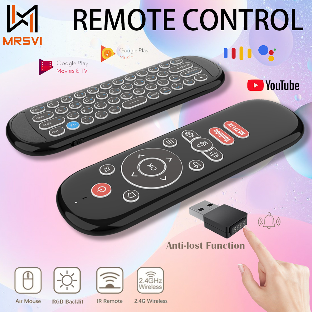 Smart Home Keyboard - W1 PLUS エアマウスリモコン 2.4 グラム RF