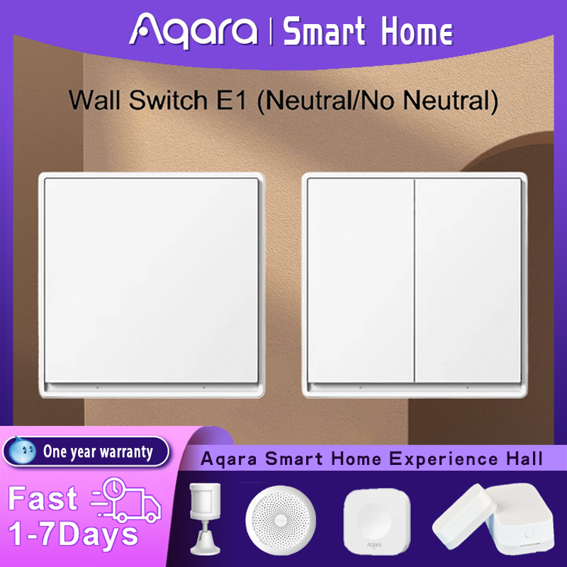 Smart Home Future - オリジナル Aqara 壁スイッチ E1 バージョンスマートワイヤレスキー Zigbee
