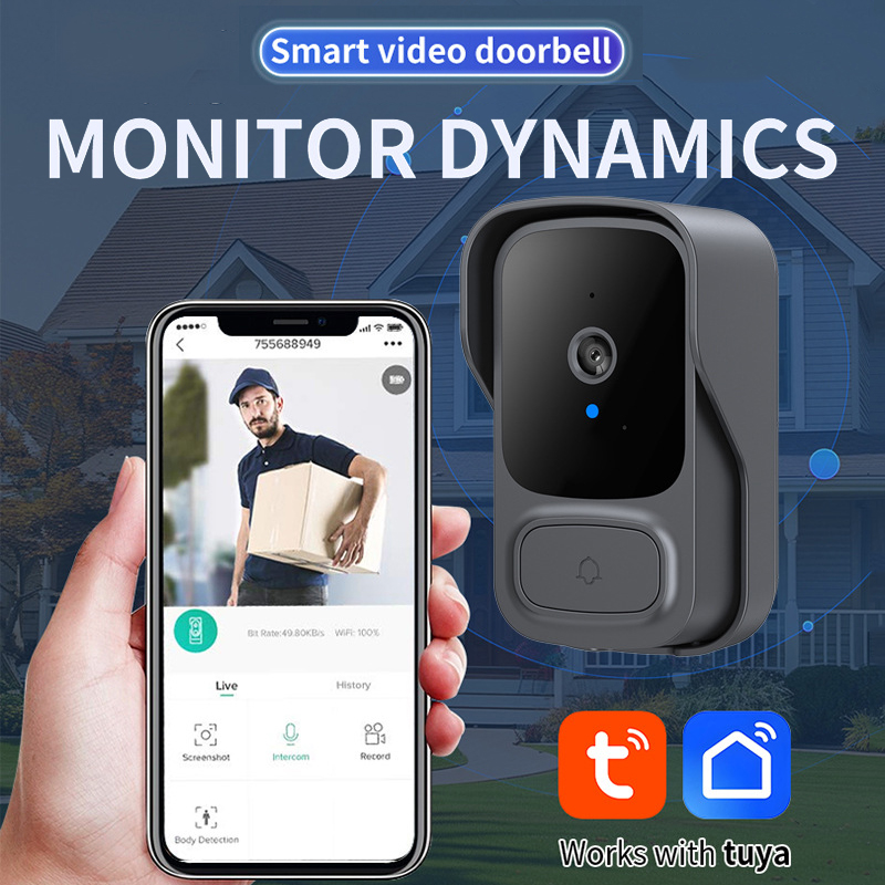 Smart Home Video Doorbell Installation - Tuay Wifi ドアベルカメラ、クラウドストレージ付きスマートホームワイヤレスビデオインターホン、簡単なインストールとアプリによるリモートアクセス
