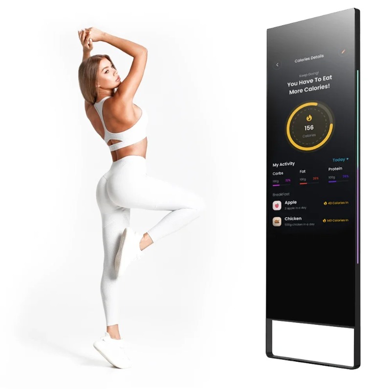 デジタル仮想インタラクティブタッチスクリーンフィットネスミラ - Smart Home Gym Mirror のレビューと価格