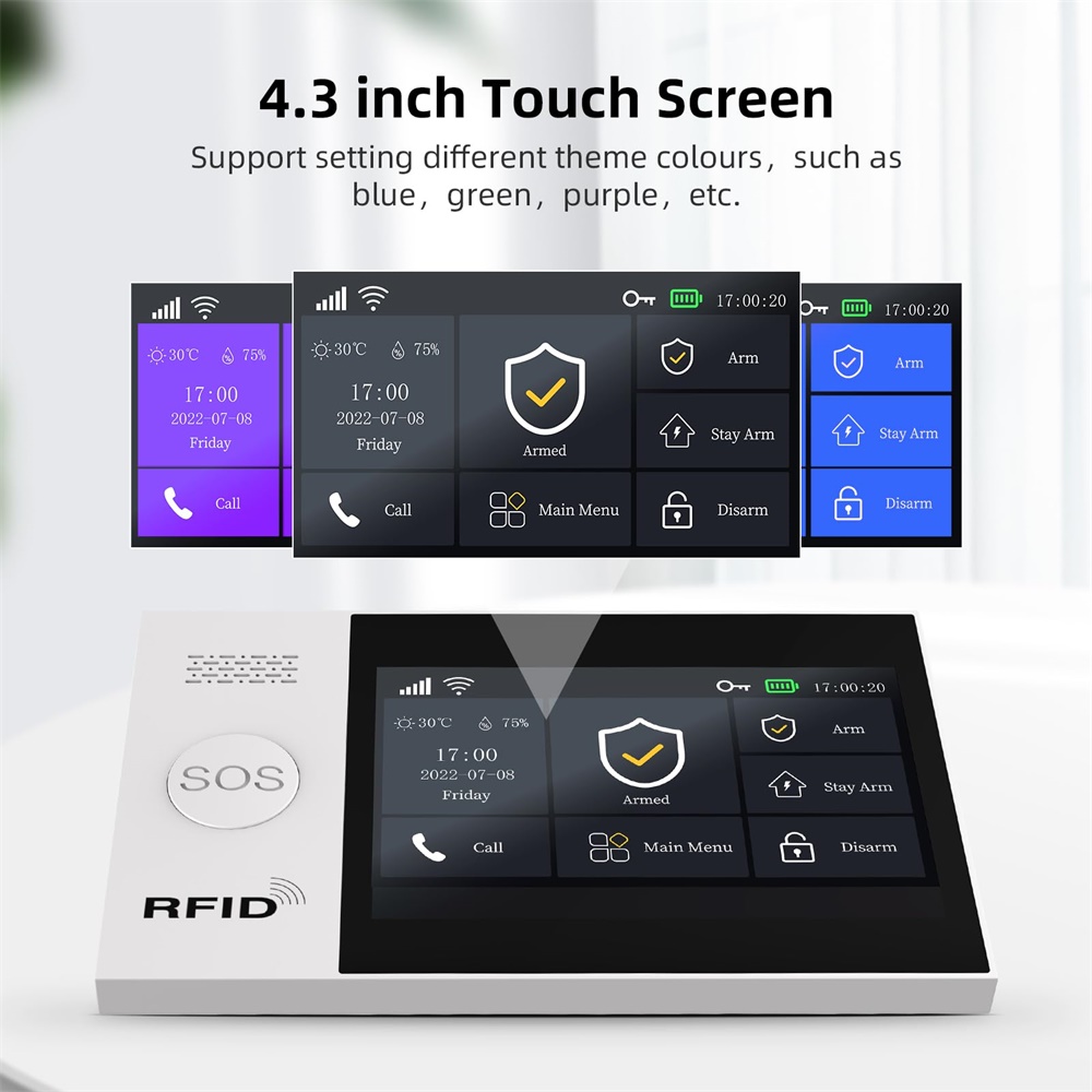 2.4G WIFIスマートGSMアラームシステム、TUYAス - Smart Home Package のレビューと価格