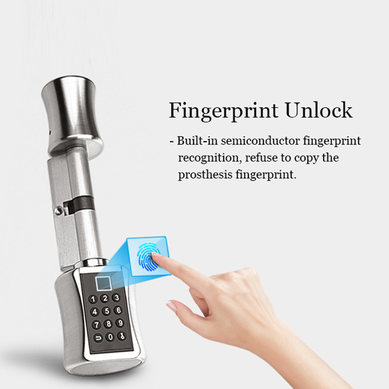 指紋スマートシリンダーロックパスワードとバイオメトリック電子 - Airbnb Smart Home のレビューと価格