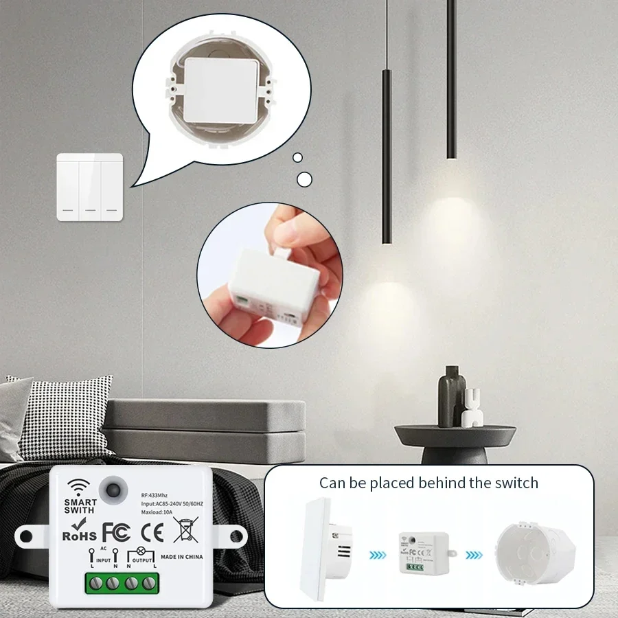 RF 433MHz ワイヤレスリモートコントロールスイッチス - Smart Ir Remote Controller のレビューと価格