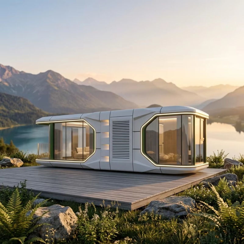 スマートスペースポッドタイニーハウスプレハブキャビン、裏庭オ - Airbnb Smart Home のレビューと価格