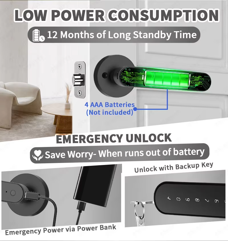 TTLock スマートドアロック、5-in-1キーレスエント - Airbnb Smart Home のレビューと価格