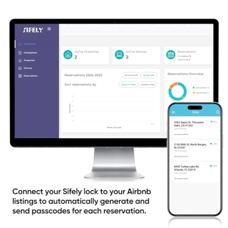 指紋認証スマートドアロック（ハンドルとキーパッド付き）鍵の紛 - Airbnb Smart Home のレビューと価格