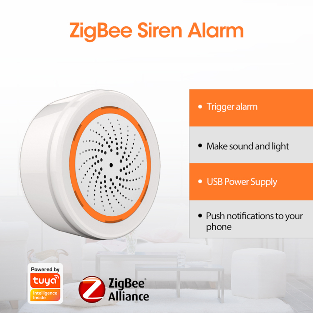 Coolcam Tuya Zigbee スマート サイレン  - Smart Home Nas のレビューと価格