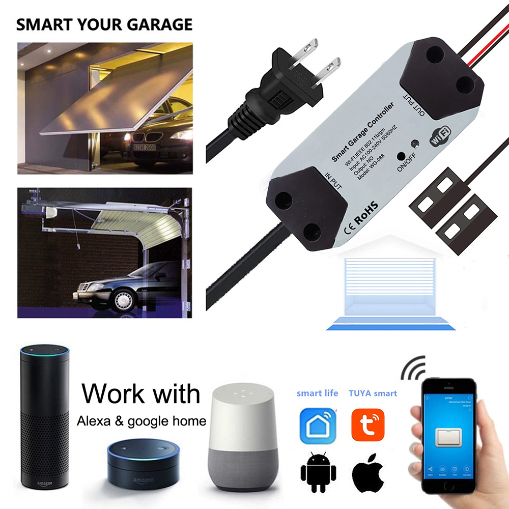 WiFi スイッチ スマート ガレージ ドア オープナー コ - Smart Home Hub Samsung のレビューと価格