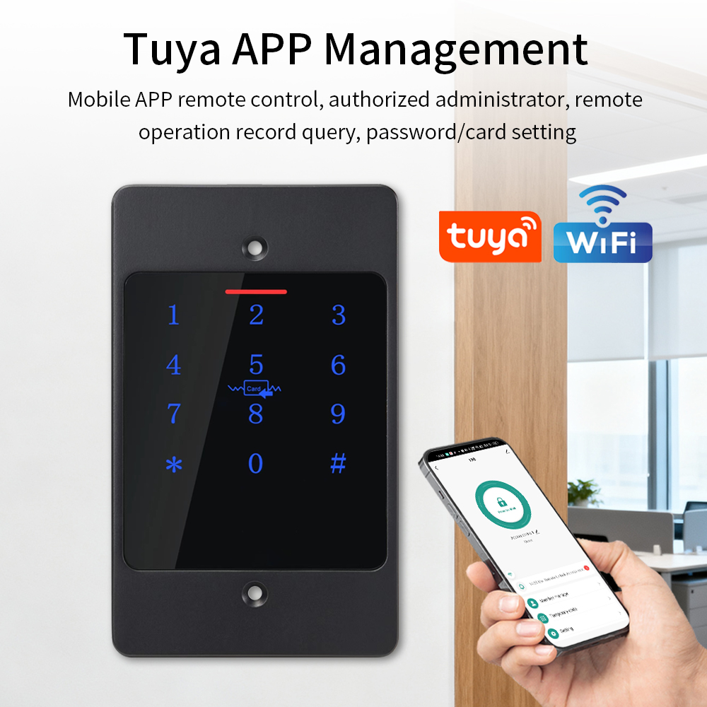 WiFi Tuya スマートドアロックキーボード RFIDア - Smart Home Keyboard のレビューと価格