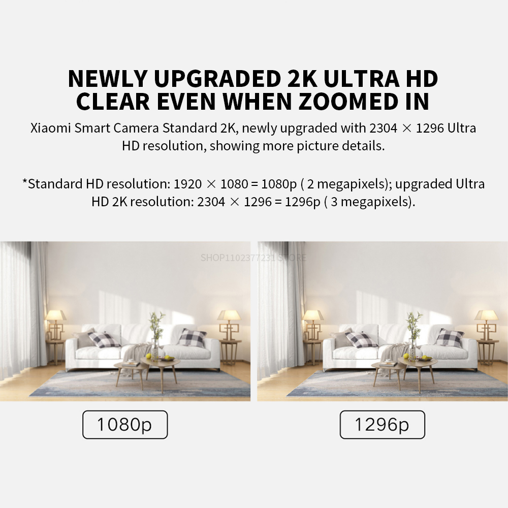 Xiaomi スマートIPカメラ 標準版 2K HD 赤外線 - Smart Home Future のレビューと価格