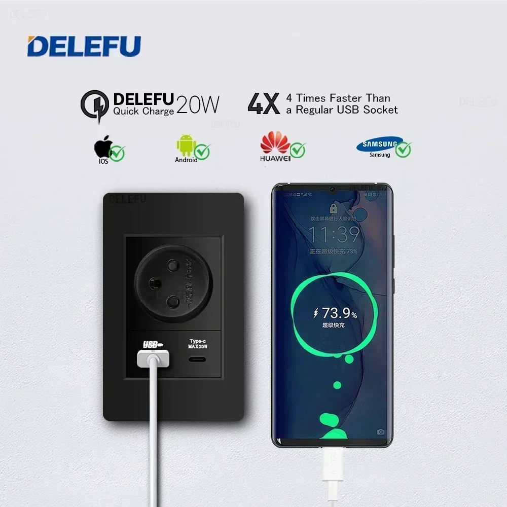 DELEFU 黒遅延 PC イスラエル USB タイプ C  - Smart Home For Pc のレビューと価格