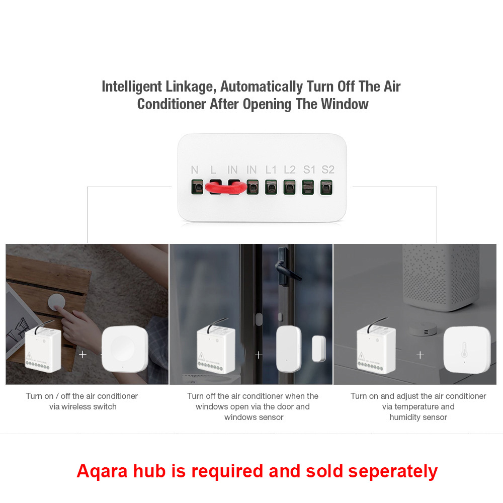 オリジナル Aqara スマート双方向制御モジュールリレース - Smart Home Future のレビューと価格