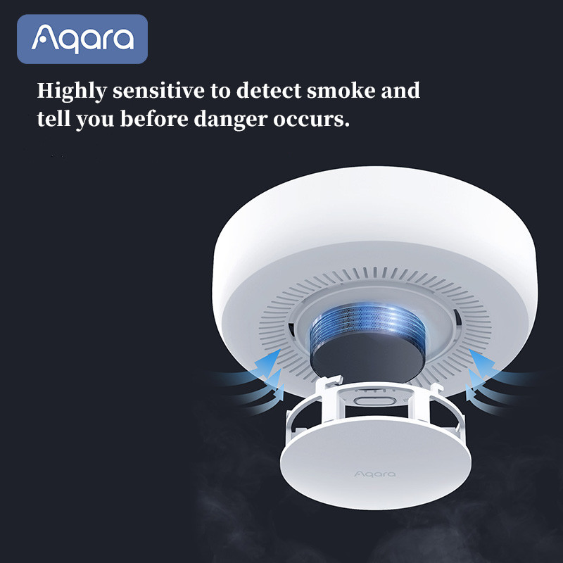 Aqara-インテリジェント煙探知器Zigbee 3.0,火 - Smart Home Future のレビューと価格