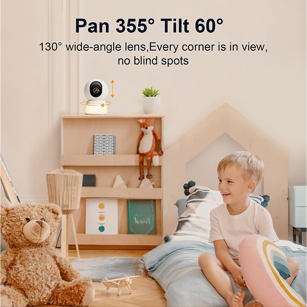 3MP 5G WIFI カメラ、ナイトライト付き、スマート  - Smart Baby Night Light のレビューと価格
