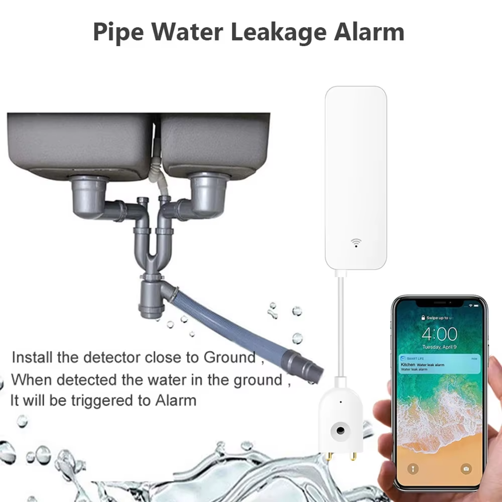 ZigBee WiFi 水漏れセンサー 洪水漏水警報器 Tu - Smart Ir Remote Controller のレビューと価格