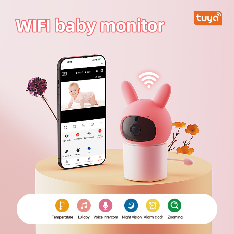 Tuya 2MP HDスマートベビーモニター、赤外線ナイトビ - Smart Baby Night Light のレビューと価格