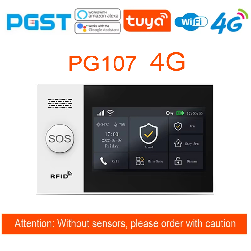 PG-107 Tuya 4G ホームセキュリティアラームシス - Smart Home Package のレビューと価格