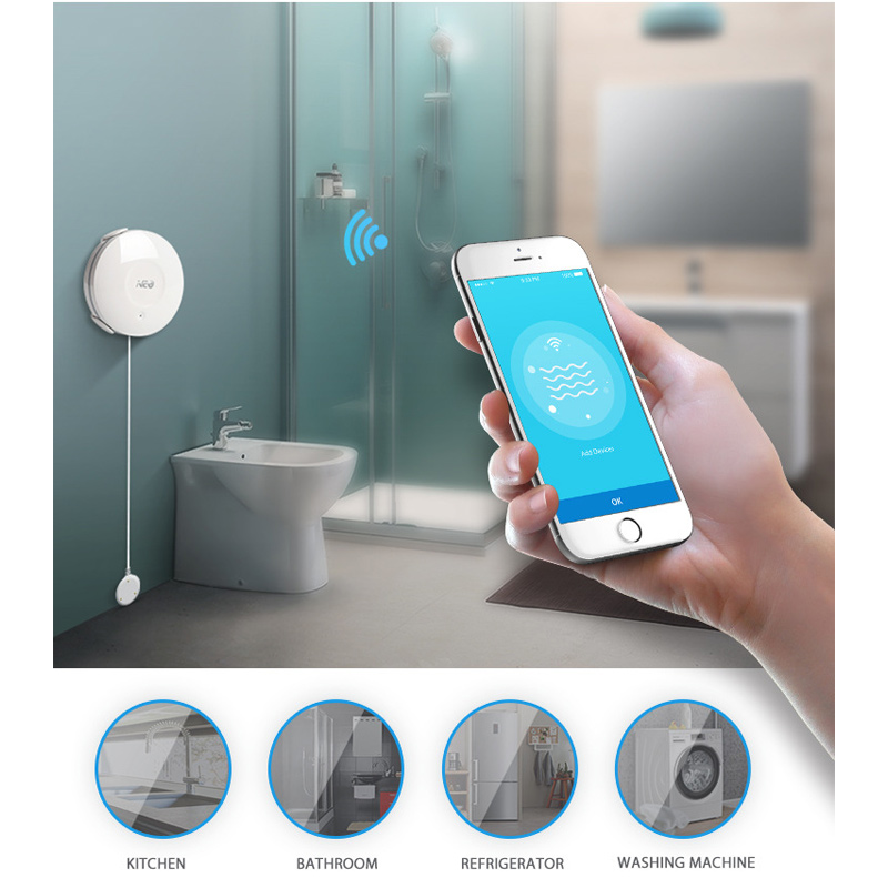 スマート洪水検知器 水漏れ検知器 WiFi インテリジェント - Smart Home Nas のレビューと価格