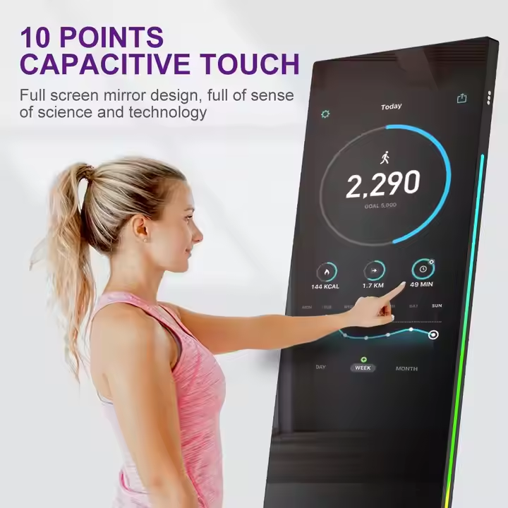 パーソナルトレーナーミラー フロアスタンド型 LCD AI搭 - Smart Home Gym Mirror のレビューと価格
