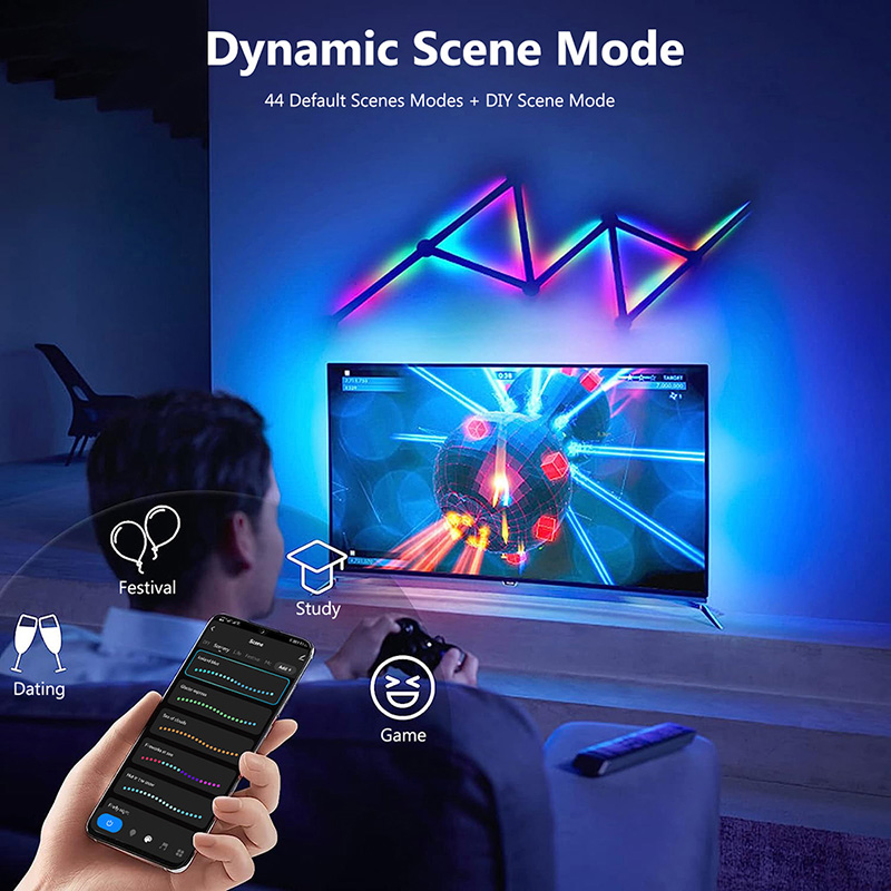 スマートRGBウォールランプ、Bluetoothアプリ接続L - Smart Home Room のレビューと価格