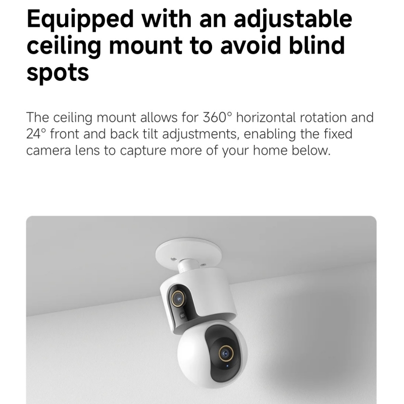 Xiaomi スマートカメラ C500 デュアルレンズ版 4 - Smart Home Future のレビューと価格