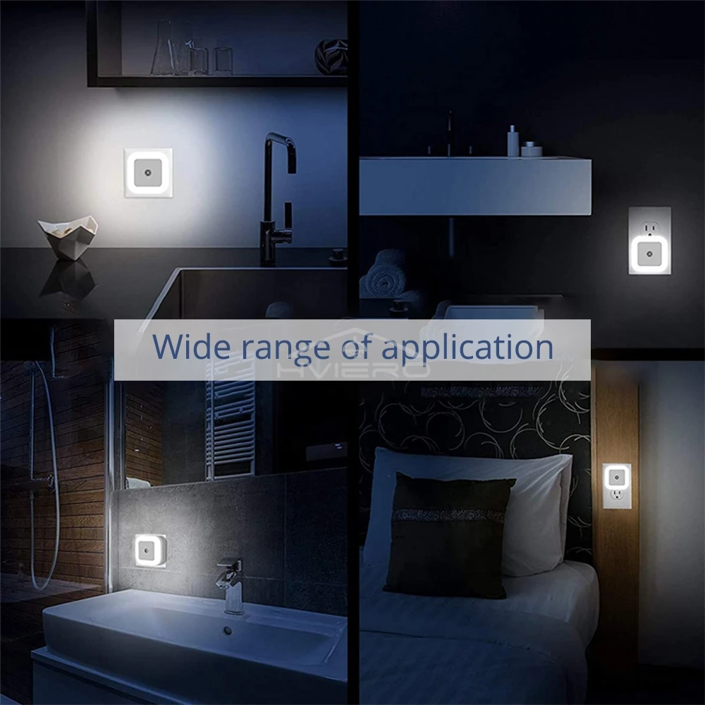 ワイヤレスセンサーLEDナイトライト EUプラグ ミニスクエ - Smart Baby Night Light のレビューと価格