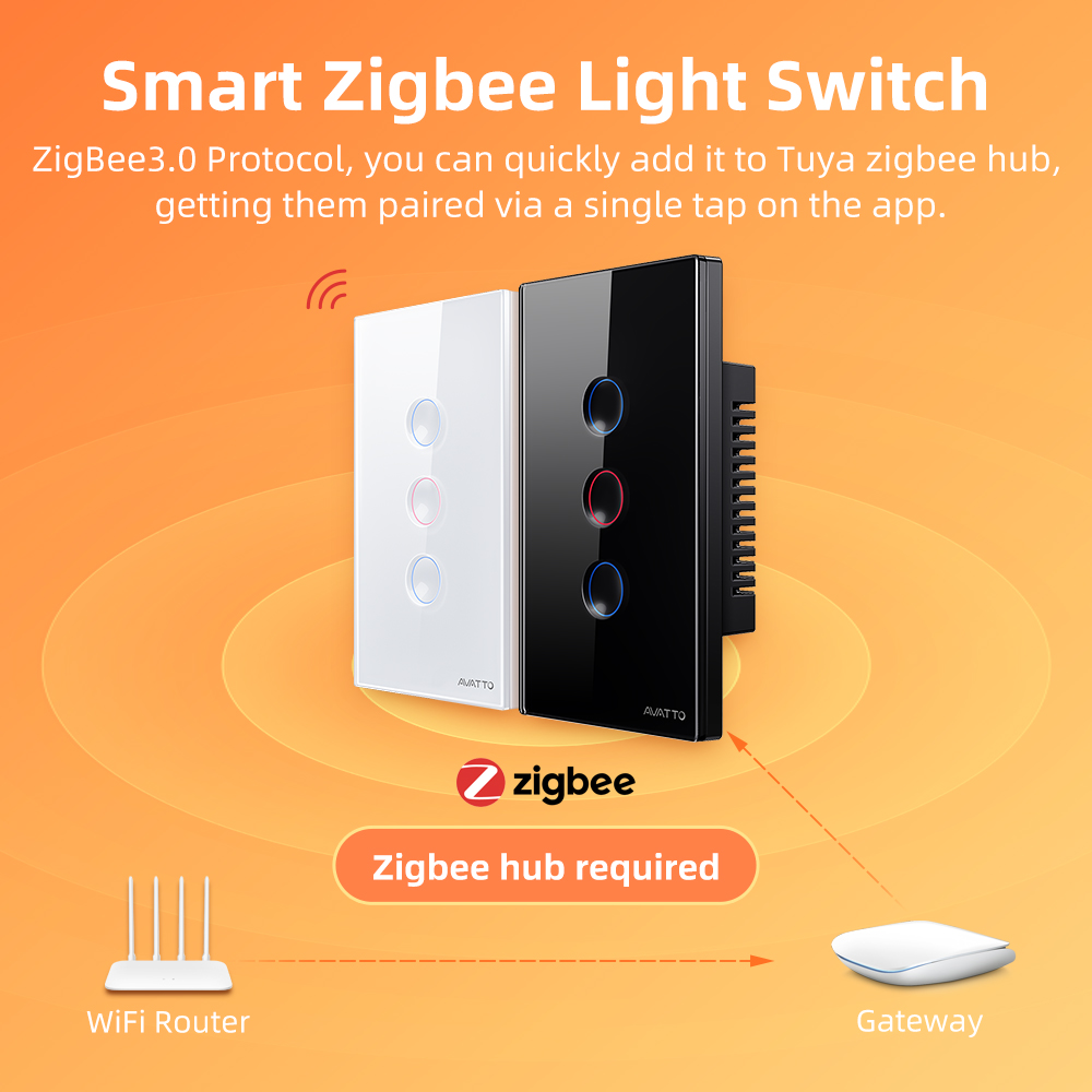 AVATTO 1/2/3/4 ギャング ZigBee スマー - Smart Home Internet のレビューと価格