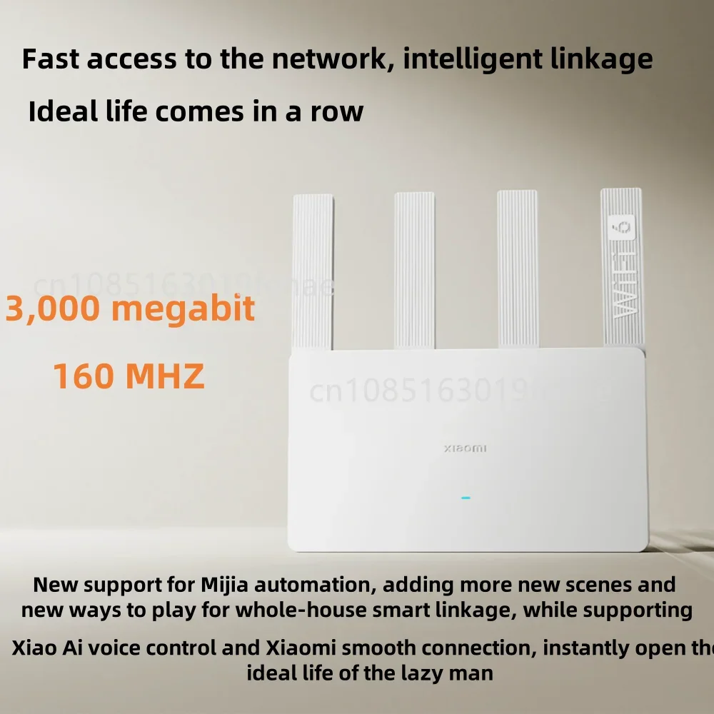 Xiaomi AX3000E WiFi 6ルーター 3000 - Smart Home Future のレビューと価格